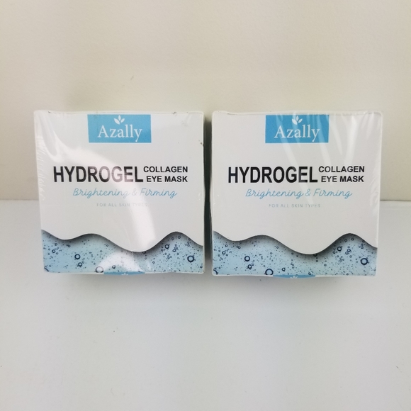 Lot Of 2 Azally Hydrogel Collagen Eye Mask Brighte - Picture 1 of 7